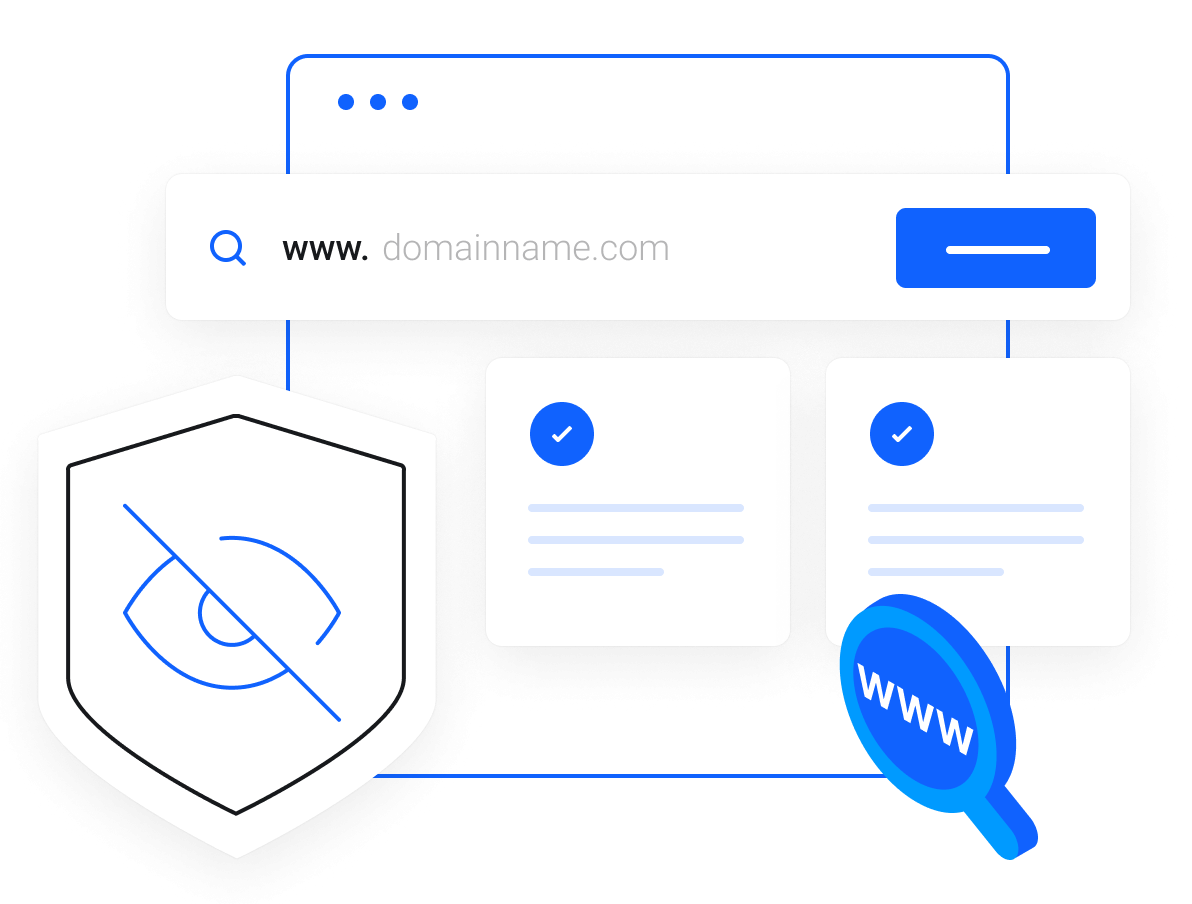 Register Your Domain Name with Free Privacy Protection - Domain registration with private option